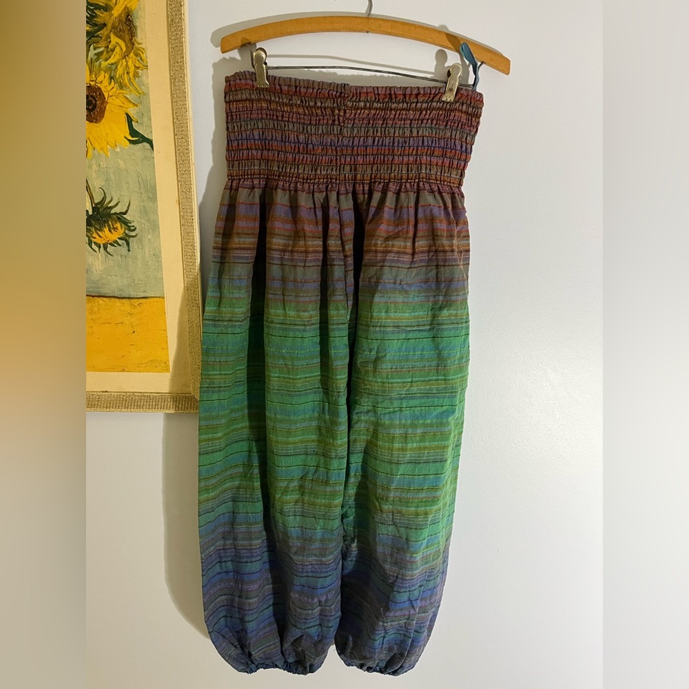 Rainbow hippie pants